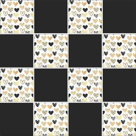 Adesivo Azulejo Lousa Coração 52246 - Papel na Parede