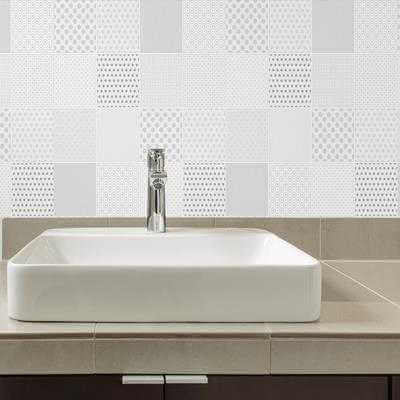 Adesivo Azulejo poa cinza poa bolas 211660309 - Papel na Parede
