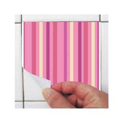 ADESIVO AZULEJO POÁ CORAÇÃO ROSA 120767500 - Papel na Parede