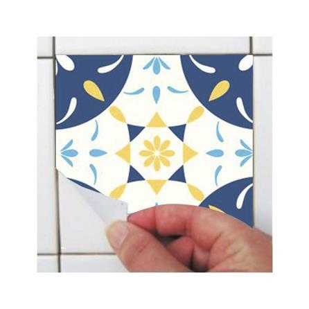 Adesivo Azulejo Portugues Colorido 562152334 - Papel na Parede