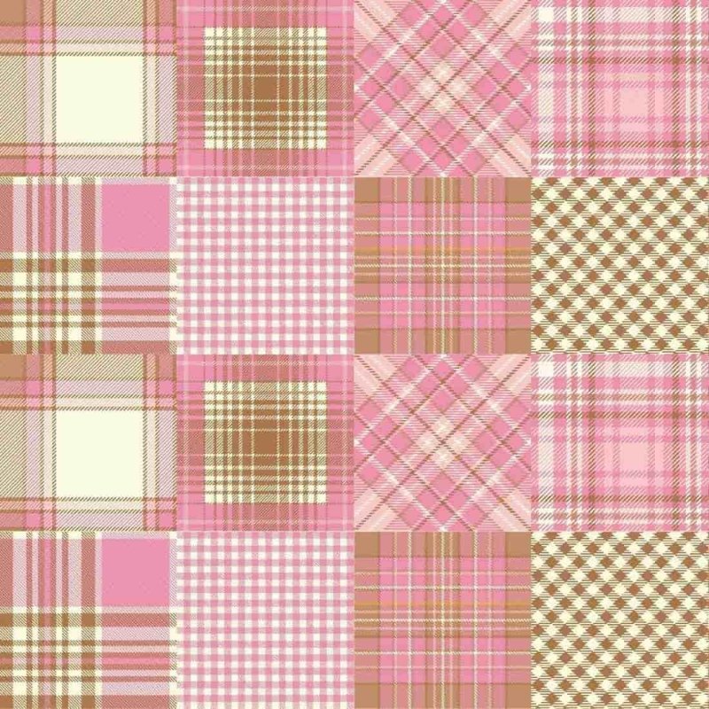 ADESIVO AZULEJO XADREZ ROSA 112596230 - Papel na Parede