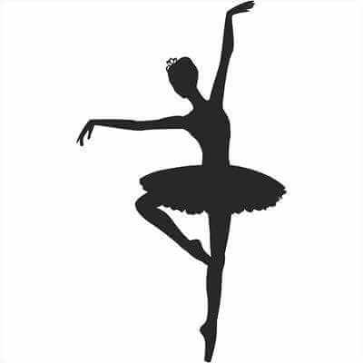 Adesivo Decorativo Bailarina L Medidas 0,59x1,01 Metros - Papel na Parede