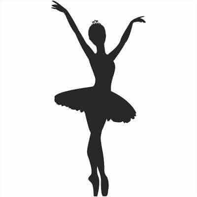 Adesivo Decorativo Bailarina V Medidas 0,59x1,22 Metros - Papel na Parede