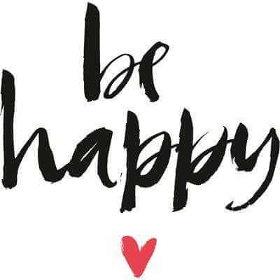 Adesivo Decorativo Be Happy Medida 0,59x0,59 Metros (Seja feliz) - Papel na Parede
