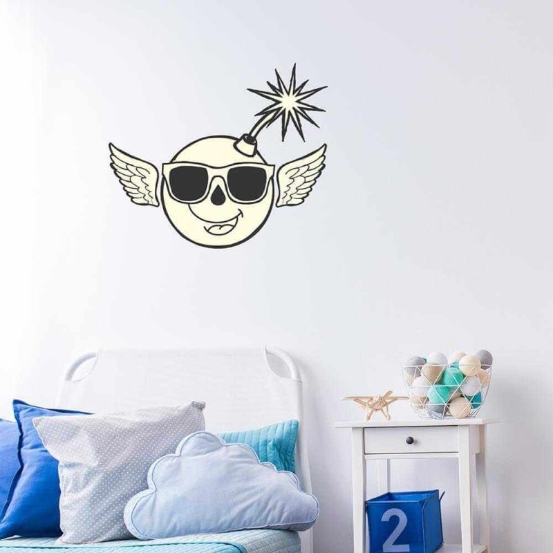 Adesivo Decorativo Bomba Medida 0,69x0,59 Metros - Papel na Parede