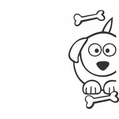 Adesivo Decorativo Cachorro 373 - Papel na Parede