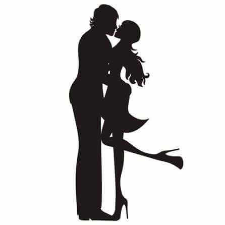 Adesivo Decorativo Casal Romântico 0023 45 x 84 cm - Papel na Parede