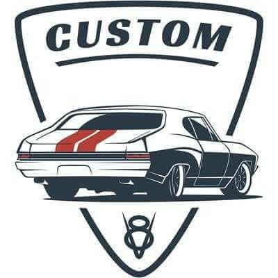 Adesivo Decorativo - Custom Muscle Car - Medidas 0,59x0,65M