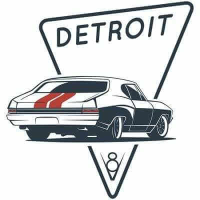 Adesivo Decorativo - Detroit Muscle - Medidas 0,59x0,62M