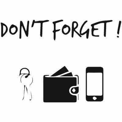 Adesivo Decorativo Dont Forget Medida 0,86x0,59 Metros (Não esqueça!) - Papel na Parede