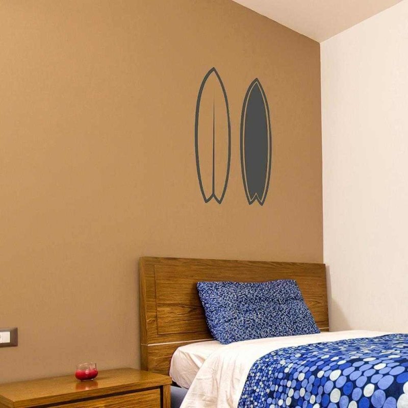 Adesivo Decorativo - Duas Pranchas - Medidas 0,59x0,89M