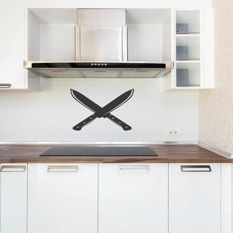 Adesivo Decorativo - facas 0,59x0,62 Metros (Facas) - Papel na Parede