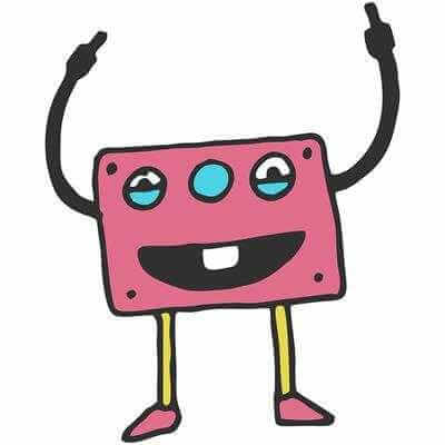 Adesivo Decorativo - Fita Cassete - Medidas 0,59x0,73M - Papel na Parede