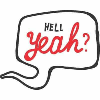 Adesivo Decorativo Hell Yeah Medida 0,73x0,59 Metros - Papel na Parede