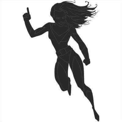 Adesivo Decorativo Heroina A Medidas 0,59x0,93 Metros - Papel na Parede