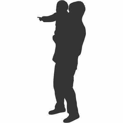 Adesivo Decorativo Homem Bebe Medidas 0,59x1,48 Metros - Papel na Parede