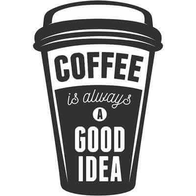 Adesivo Decorativo - is always 0,59x0,88 Metros (Café é sempre uma boa idéia ) - Papel na Parede