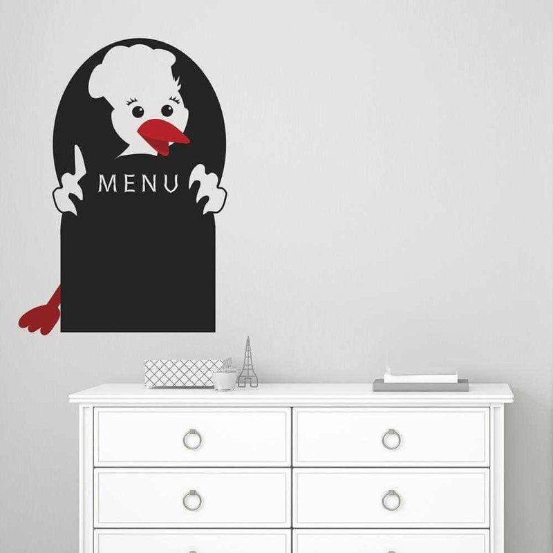 Adesivo Decorativo - MENU lousa 0,59X0,84 Metros - Papel na Parede
