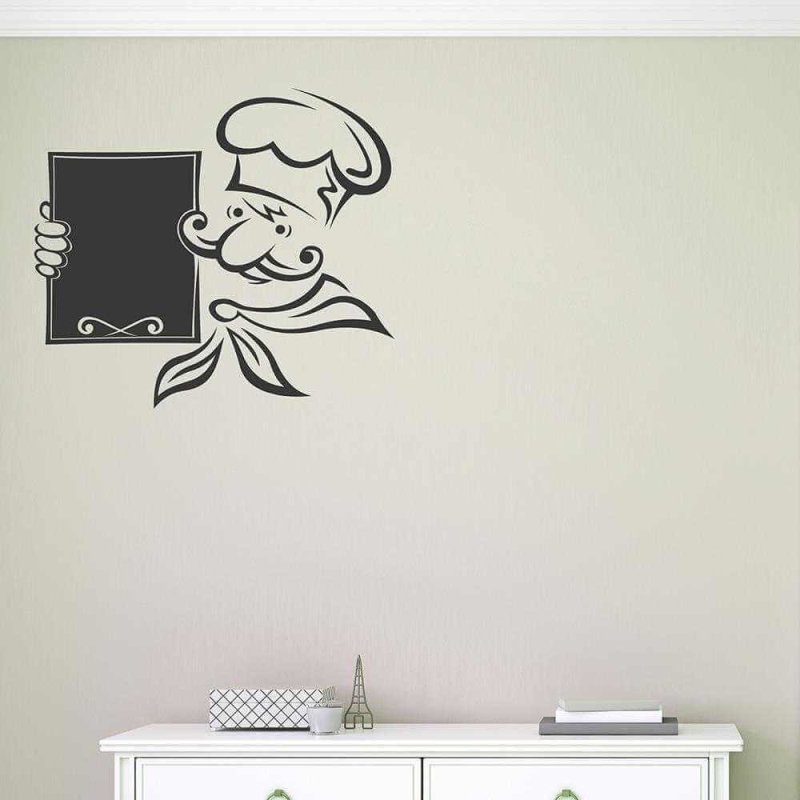 Adesivo Decorativo - menu mestre lousa 0,67x0,59 Metros - Papel na Parede