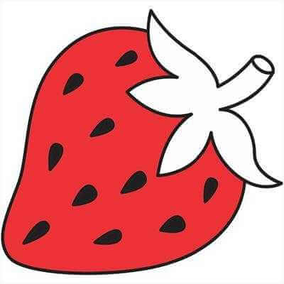 Adesivo Decorativo Morango Medidas 0,62x0,59 Metros - Papel na Parede