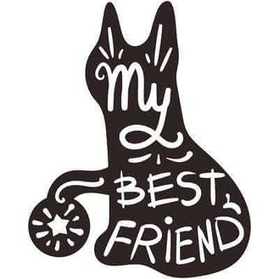 Adesivo Decorativo My Best Friends Medida 0,59x0,73 Metros (Meu melhor amigo) - Papel na Parede