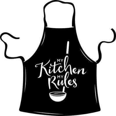 Adesivo Decorativo - my rules 0,59x0,62 Metros (Minha cozinha minhas regras) - Papel na Parede