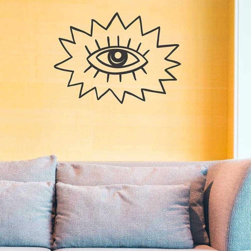 Adesivo Decorativo Olho Medida 0,81x0,59 Metros - Papel na Parede