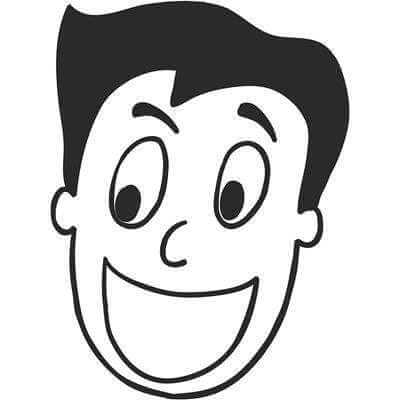 Adesivo Decorativo - Rosto Homem - Medidas 0,59x0,78M - Papel na Parede