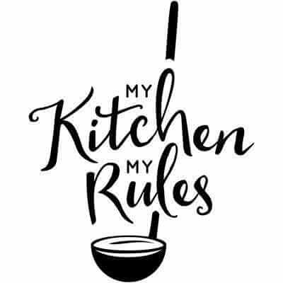 Adesivo Decorativo - rules 0,59x0,73 Metros (Minha cozinha minhas regras) - Papel na Parede