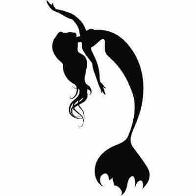 Adesivo Decorativo - Sereia 108 - Medidas 0,59x1,11M - Papel na Parede