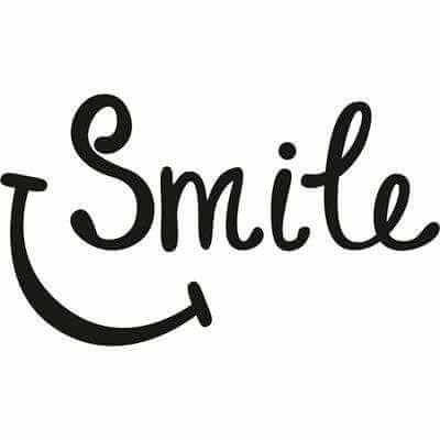 Adesivo Decorativo Smile Medida 1,02x0,59 Metros (Sorria) - Papel na Parede