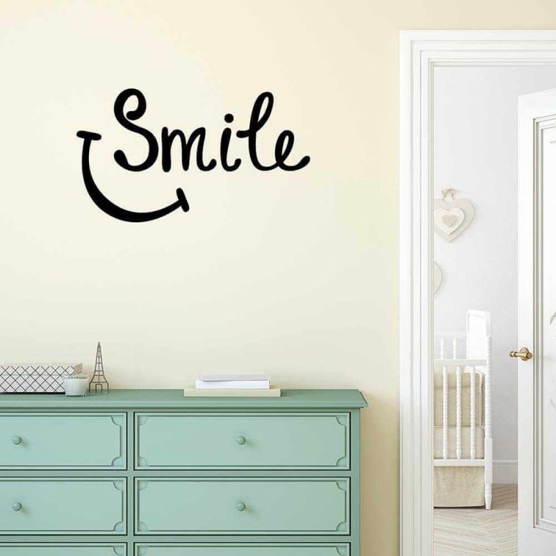 Adesivo Decorativo Smile Medida 1,02x0,59 Metros (Sorria) - Papel na Parede