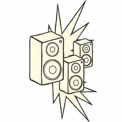 Adesivo Decorativo Som Medida 0,59x0,99 Metros - Papel na Parede