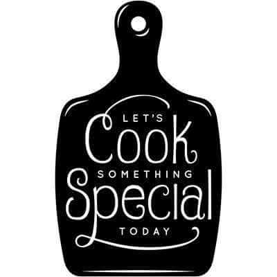 Adesivo Decorativo - special 0,59x0,97 Metros (Vamos cozinhar algo especial hoje) - Papel na Parede