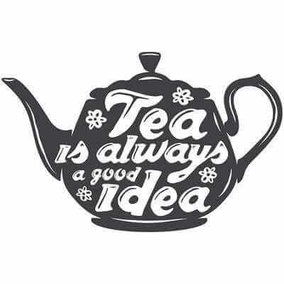 Adesivo Decorativo - tea is always 0,59x0,92 Metros (Chá é sempre uma boa ideia) - Papel na Parede