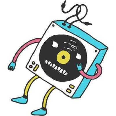 Adesivo Decorativo - Toca Disco - Medidas 0,59x0,67M - Papel na Parede