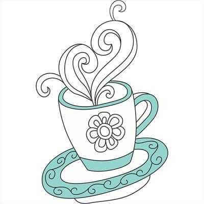 Adesivo Decorativo Xicara Amor Medidas 0,59x0,9 Metros - Papel na Parede