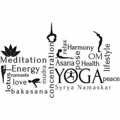 Adesivo Decorativo Yoga Medida 0,93x0,59 Metros (Meditação, energia, amor, relaxar, saúde, harmonia, estilo de vida, paz) - Papel na Parede