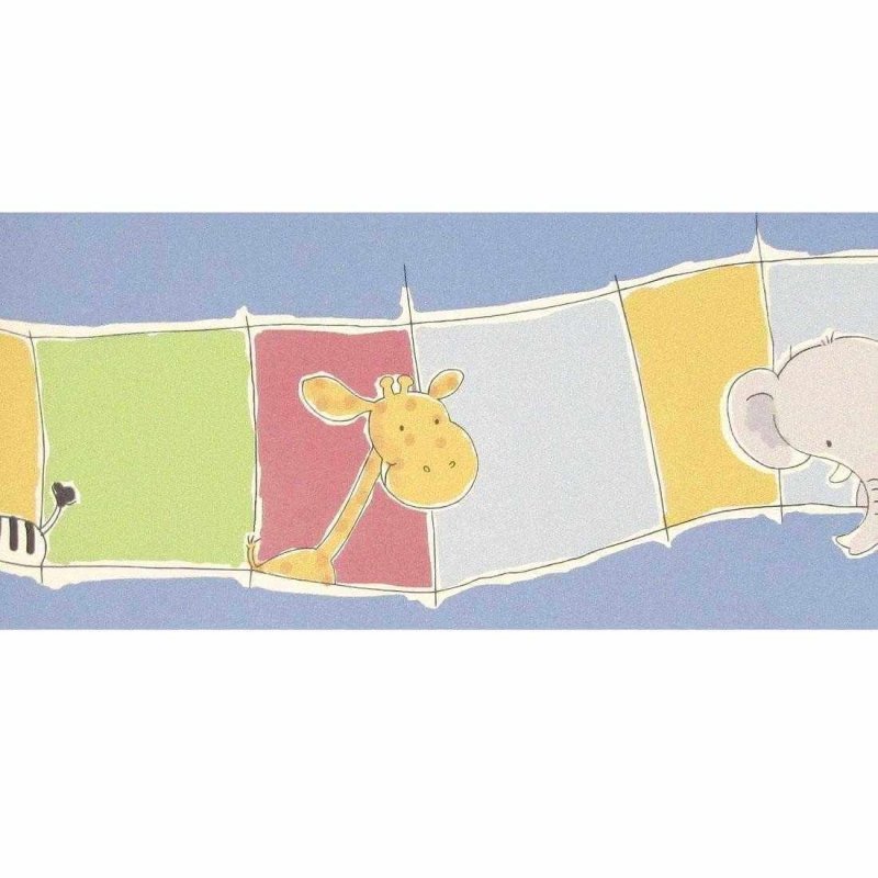 Faixa Border Safari Friends Belga SF6927 - Papel na Parede
