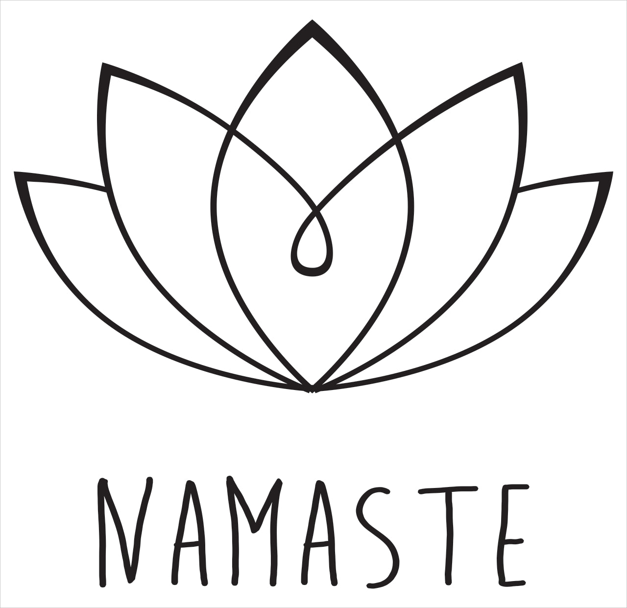 Adesivo Decorativo - Namaste 100 - Medidas 0,62x0,59M