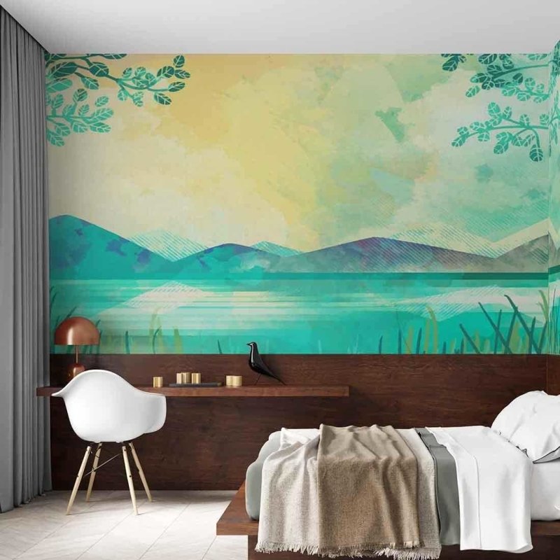 Painel Belezas Naturais em Pintura PA64371 - Papel na Parede