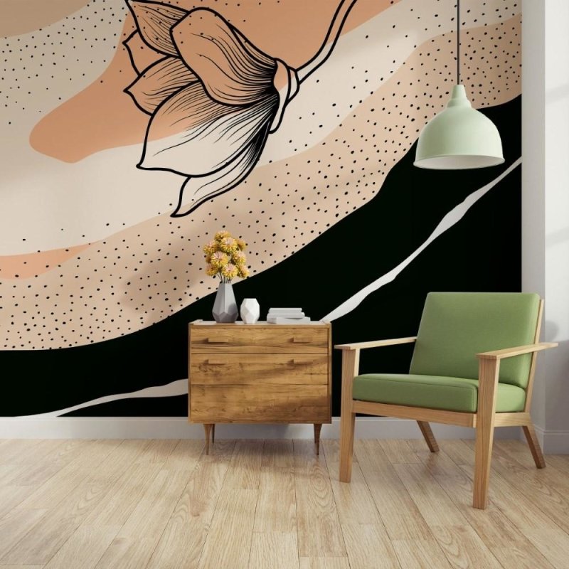 Painel Fotográfico Abstrato Floral N011151 - Papel na Parede