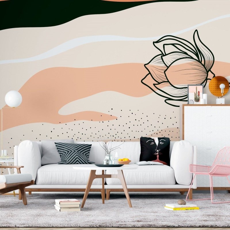 Painel Fotográfico Abstrato Floral N011152 - Papel na Parede