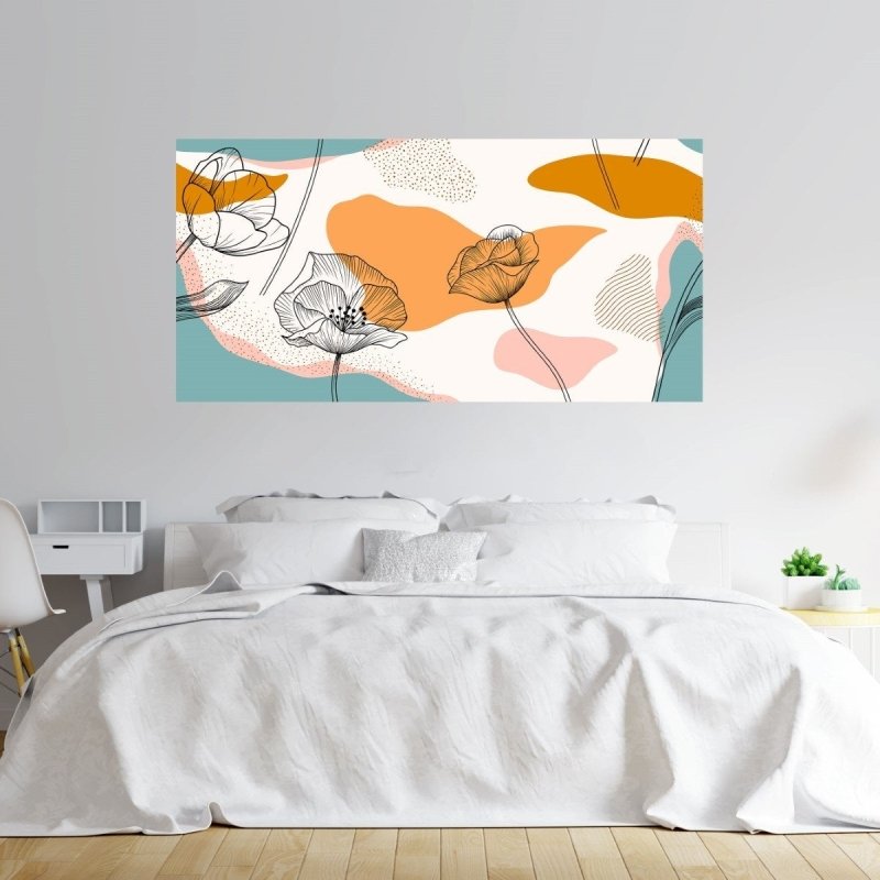Painel Fotográfico Abstrato Floral N011154 - Papel na Parede