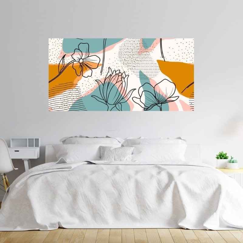 Painel Fotográfico Abstrato Floral N014302 - Papel na Parede