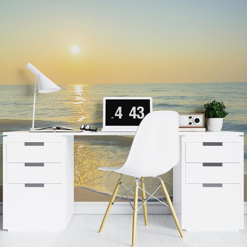 Painel Fotográfico Areia Mar e Sol N07194 - Papel na Parede