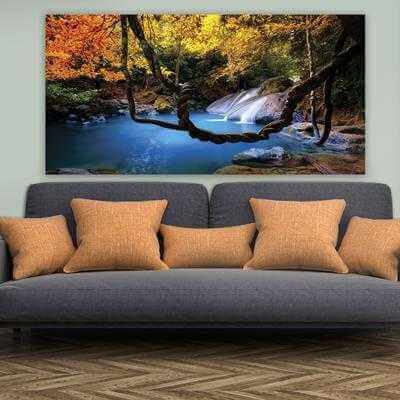 Painel Fotográfico Cachoeira natureza Asiática - Papel na Parede