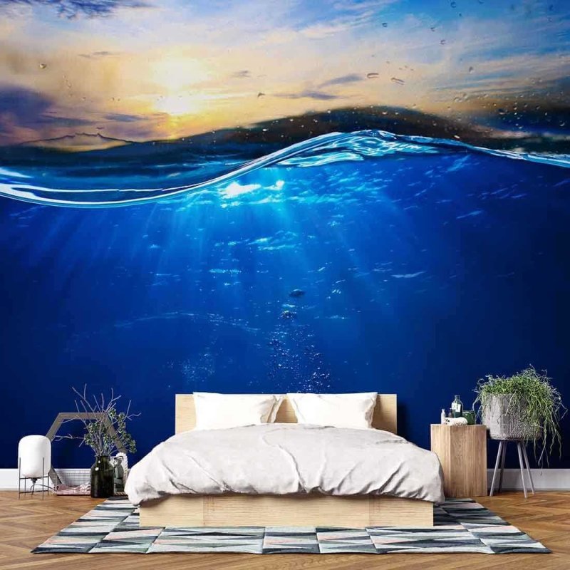 Painel Fotográfico Céu e Mar - Papel na Parede
