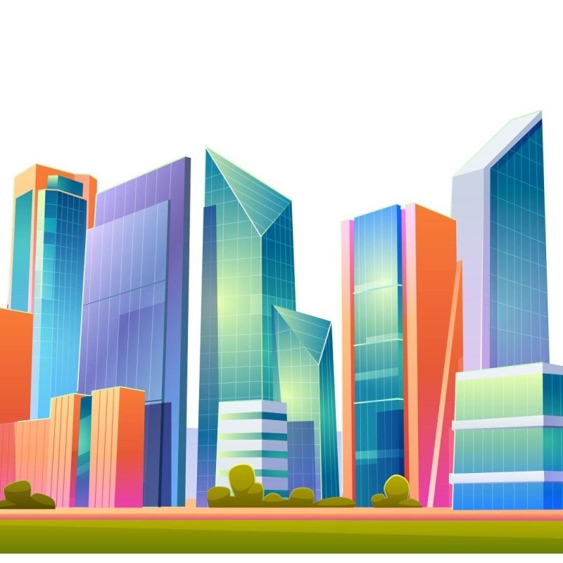 Painel Fotográfico Cidade Colorida N015292 - Papel na Parede