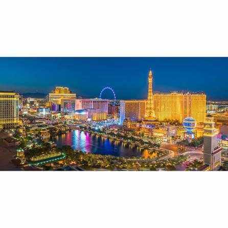 Painel Fotográfico Cidade Las Vegas Viajem 504833629 - Papel na Parede